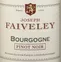THIERRY FAIVELEY Joseph Faiveley, Rot, 2020, Bourgogne. Das vordere Etikett