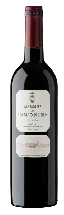 NUBORI SOCIEDAD LIMITADA. MARQUÉS DE CAMPO NUBLE, Crianza, Rosso, 2016, Rioja. Immagine della bottiglia