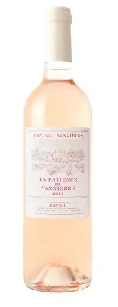 Château Vannières LA PATIENCE, Rosé, 2017, Bandol. Bottle image