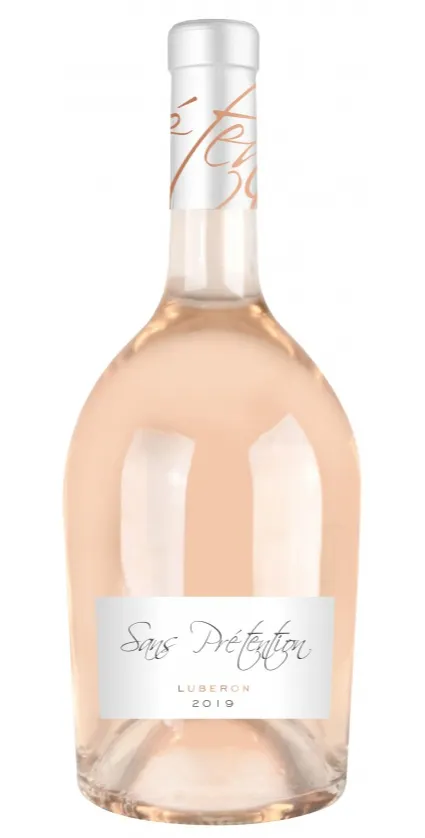 Les Grands Chais de France Sans Pretention, Rosato, 2019, Luberon. Immagine della bottiglia