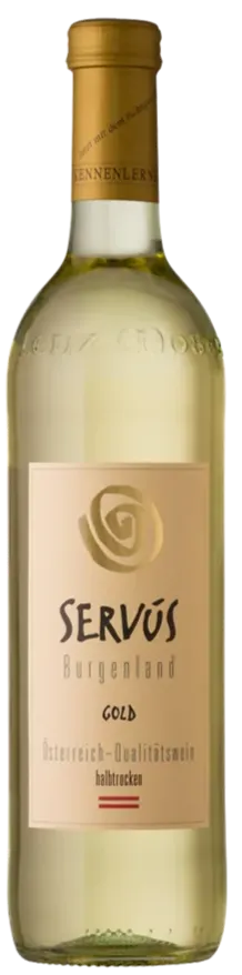 Weinkellerei Lenz Moser Servus, Cuvée Gold, Blanco, NV, Burgenland. Imagen de botella