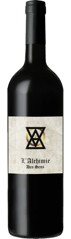 GRANDS CHATEAUX DE FRANCE (SAINT-VINCENT-DE-PERTIGNAS) L'Alchimie des Sens, Rosso, 2019, Bordeaux. Immagine della bottiglia