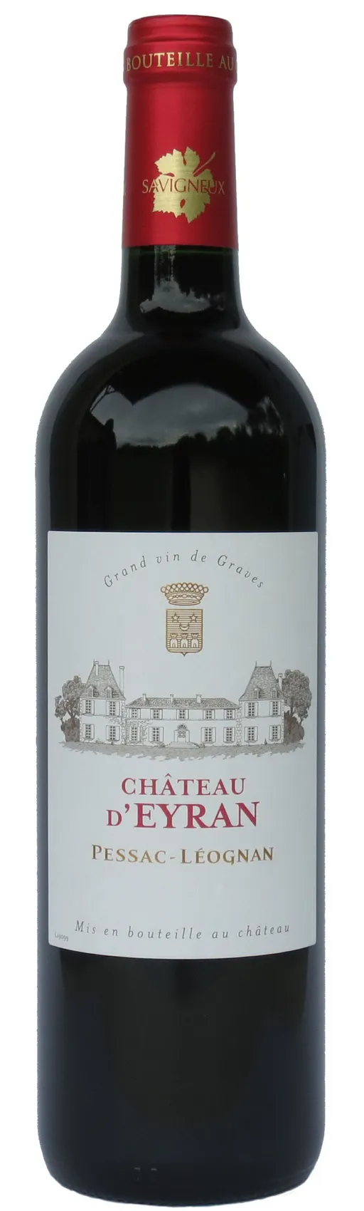 SCEA CHATEAU D EYRAN Château d'Eyran, Tinto, 2019, Pessac-Léognan. Imagen de botella