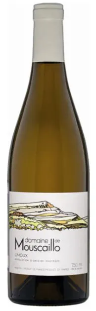 Domaine de Mouscaillo, Bianco, 2018, Limoux. Immagine della bottiglia