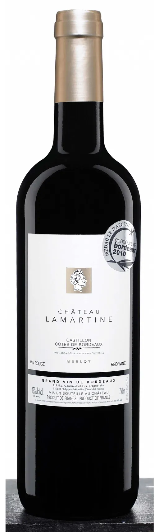 Maison Lamartine Chateau Lamartine, Red, 2020, Côtes de Bordeaux Castillon. Bottle image