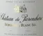 SAS Château de Parenchère Château de Parenchère, White, 2018, Bordeaux. Front label