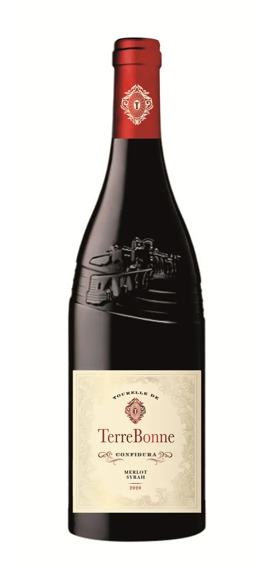 Les Grands Chais de France Tourelle De Terrebonne, Confidura, Rosso, 2020, Languedoc. Immagine della bottiglia