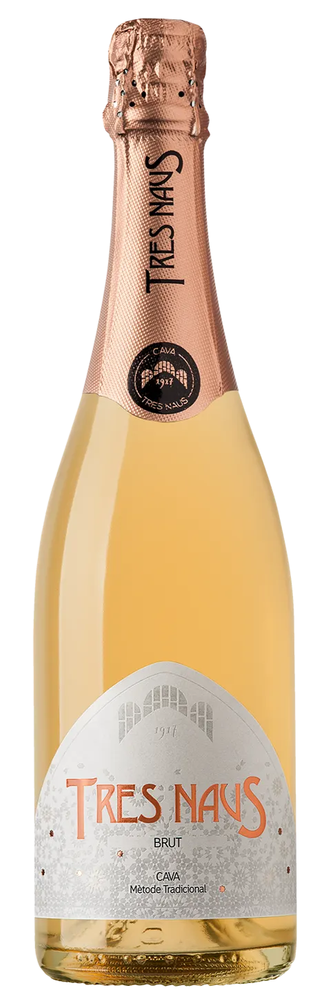 Domenio Wines by Cellers Domenys LES TRES NAUS, Palido, Rosé, NV, Cava. Bottle image