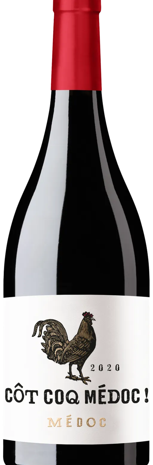 Château Roquegrave Cot Coq Medoc, Rouge, 2021, Médoc. Image de la bouteille