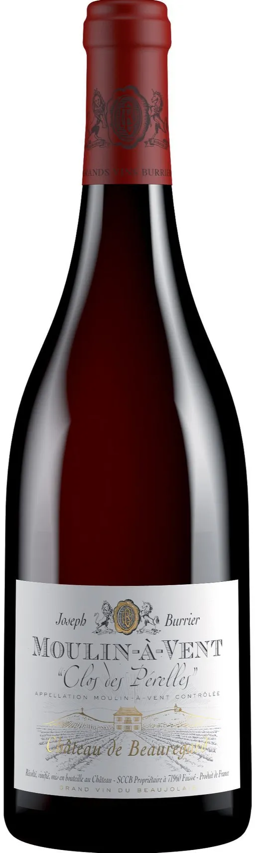 Joseph Burrier Château de Beauregard, Clos des Pérelles, Red, 2018, Moulin-à-Vent. Bottle image