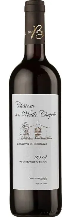Château de la Vieille Chapelle, Old Chapel Castle (Tradition), Rosso, 2018, Bordeaux supérieur. Immagine della bottiglia