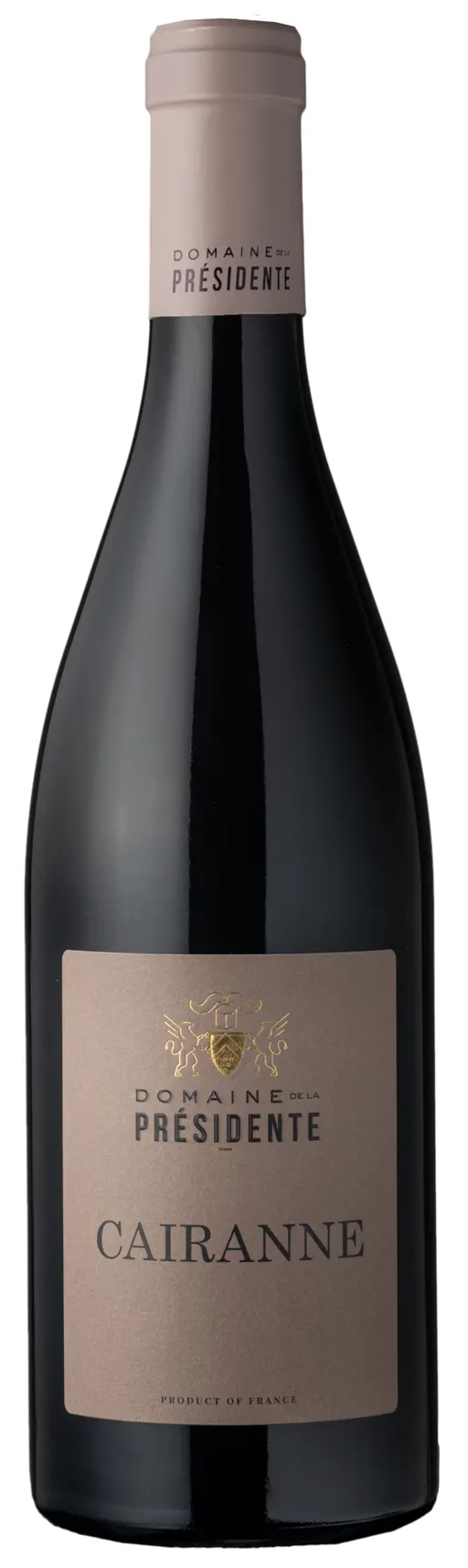 Scea Max Aubert DOMAINE DE LA PRESIDENTE, Red, 2020, Cairanne. Bottle image