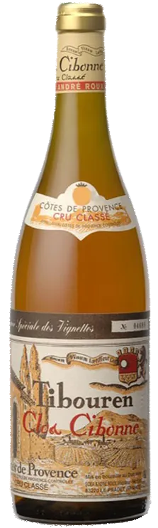 ANDRE ROUX (LE PRADET) Clos Cibonne, Cuvée Speciale des Vignettes Cru Classe, Rosé, 2021, Côtes de Provence. Bottle image