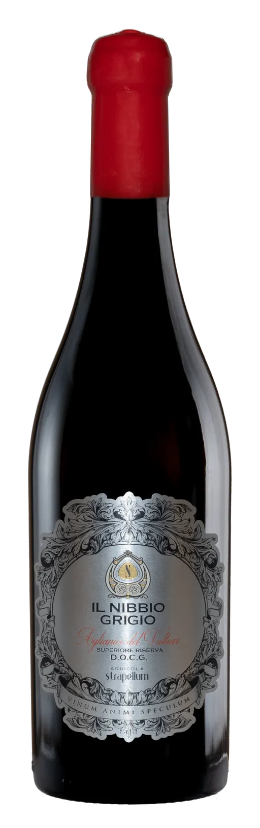 Società Agricola Cantine Strapellum srl IL NIBBIO GRIGIO, Riserva, Red, 2017, Aglianico del Vulture Superiore. Bottle image