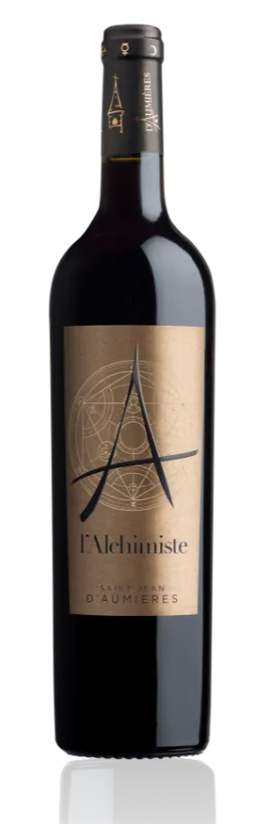 CHATEAU SAINT JEAN D AUMIERES (GIGNAC) L'ALCHIMISTE, Rouge, 2022, Terrasses du Larzac. Image de la bouteille