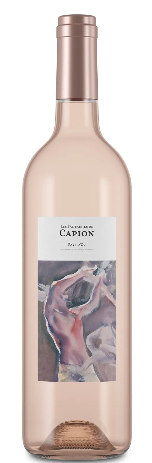 Château Capion LES FANTAISIES DE CAPION, Rosado, 2022, Pays d'Oc. Imagen de botella