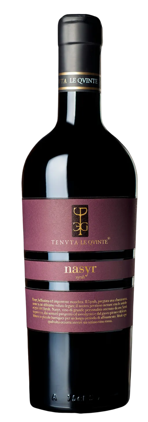SOCIETA' AGRICOLA TENUTA LE QUINTE S.R.L. NASYR, Red, 2003, Lazio. Bottle image