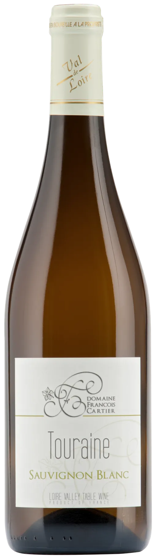Domaine Francois Cartier, Blanco, 2021, Touraine. Imagen de botella