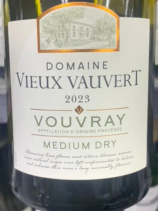 LACHETEAU (MOUZILLON) Domaine Vieux Vauvert, White, 2023, Vouvray. Front label