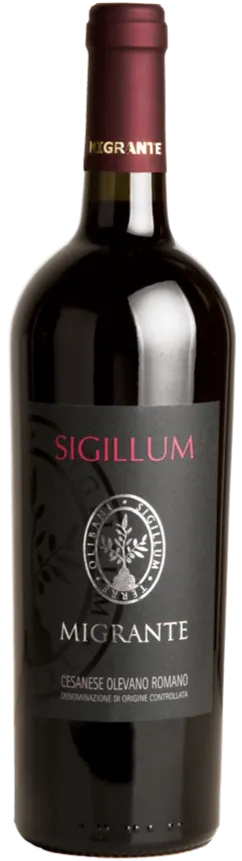 Azienda Agricola Migrante Sigillum, Red, NV, Cesanese di Olevano Romano / Olevano Romano. Bottle image