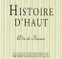 PHILIPPE BENEZET Histoire d’Haut, Rosé, 2021. Front label