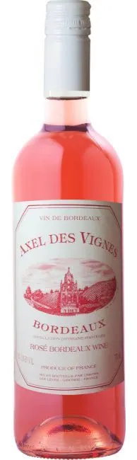 SOCIETE COOPERATIVE AGRICOLE UNIVITIS AXEL DES VIGNES, Rosé, 2022, Bordeaux. Image de la bouteille