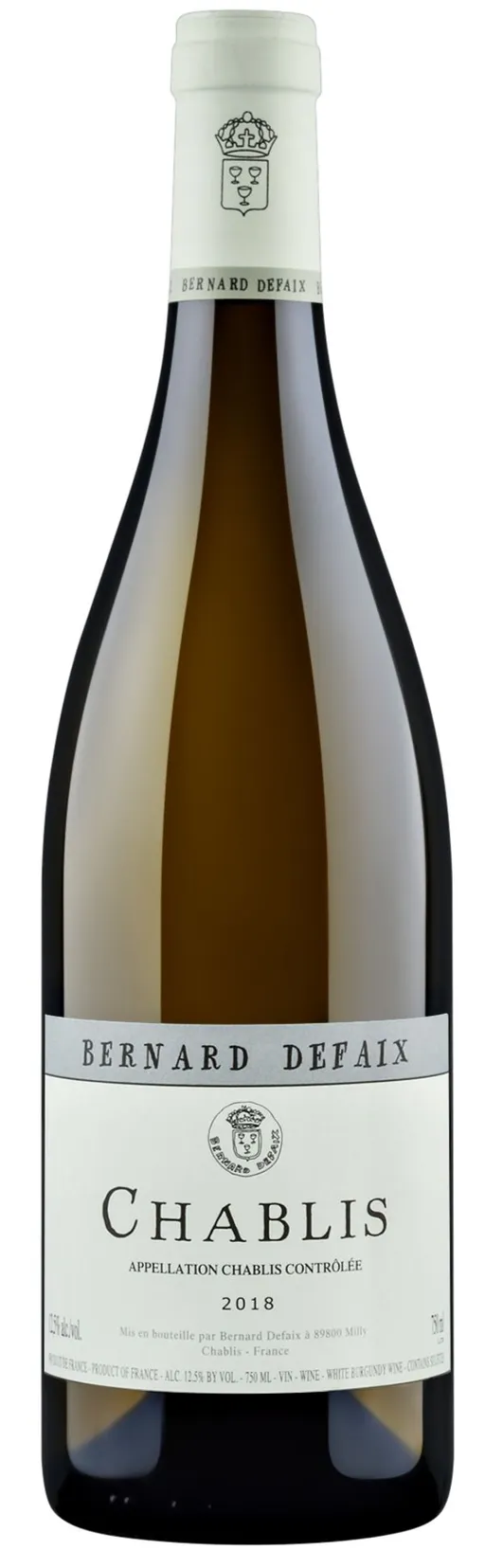 Domaine Bernard Defaix Bernard Defaix, Bianco, 2018, Chablis. Immagine della bottiglia