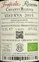 Azienda Agricola Frascole Frascole, Riserva, Red, 2015, Chianti. Back label