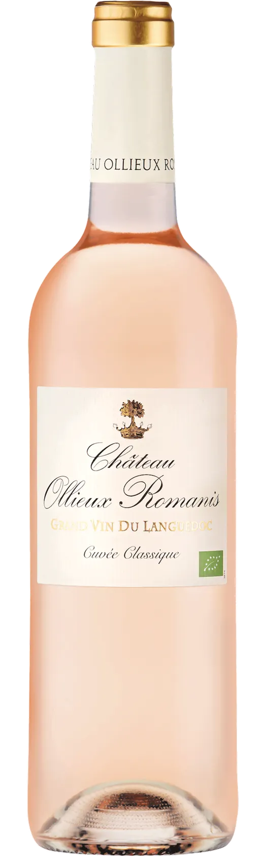 SOCIETE FERMIERE DES VIGNOBLES ROMANIS Château Ollieux Romanis, Cuvée Classique, Rosé, 2022, Languedoc. Bottle image
