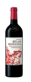 Château Bélair-Monange, 1er Grand Cru Classé, Rot, 2019, Saint-Emilion grand cru. Flaschenabbildung