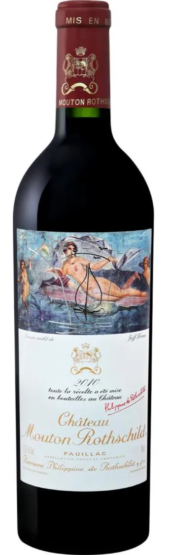 Château Mouton Rothschild, Premier Grand Cru Classé, Rosso, 2010, Pauillac. Immagine della bottiglia
