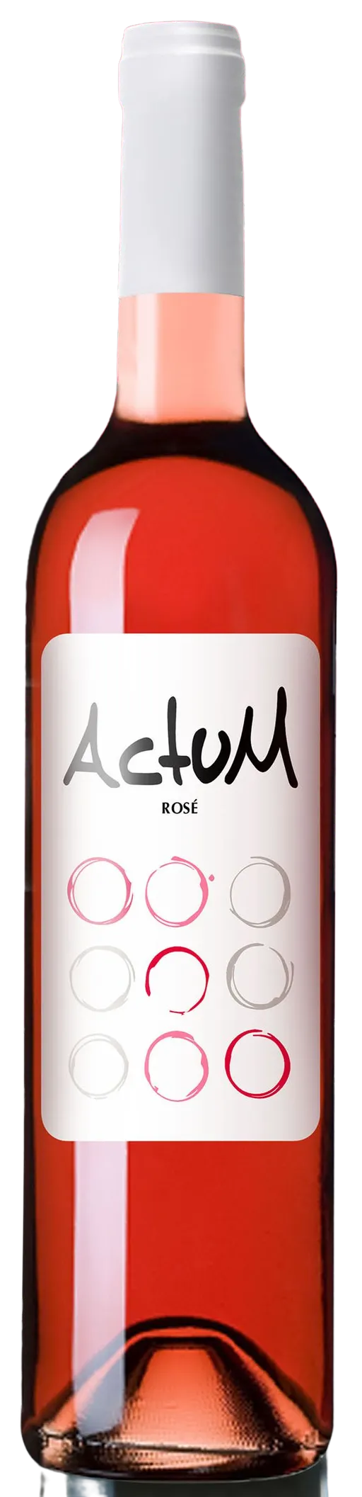 BODEGAS NODUS SOCIEDAD LIMITADA. Actum, Rosato, NV, Utiel-Requena. Immagine della bottiglia