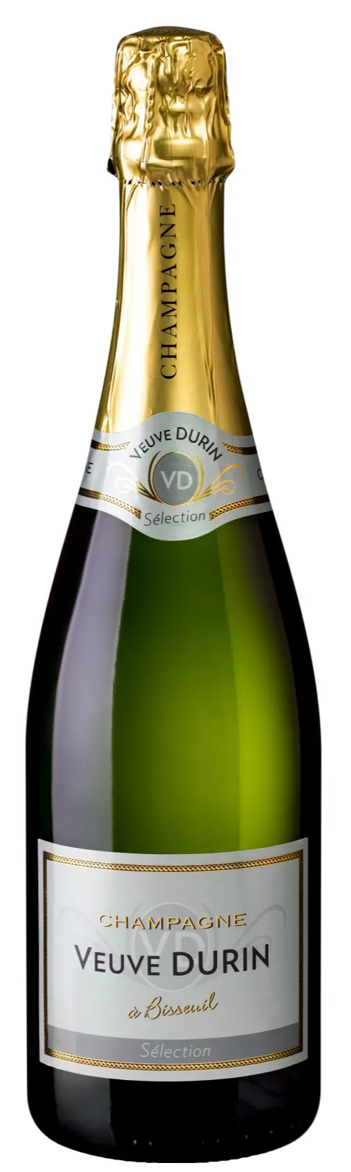 ALBERT DE MILLY VEUVE DURIN, Sélection, Weiß, NV, Champagne. Flaschenabbildung