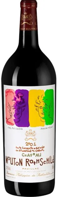 Château Mouton Rothschild, Premier Grand Cru Classé, Rosso, 2001, Pauillac. Immagine della bottiglia