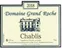 ERICK LAVALLEE DOMAINE GRAND ROCHE, Bianco, 2018, Chablis. Etichetta frontale