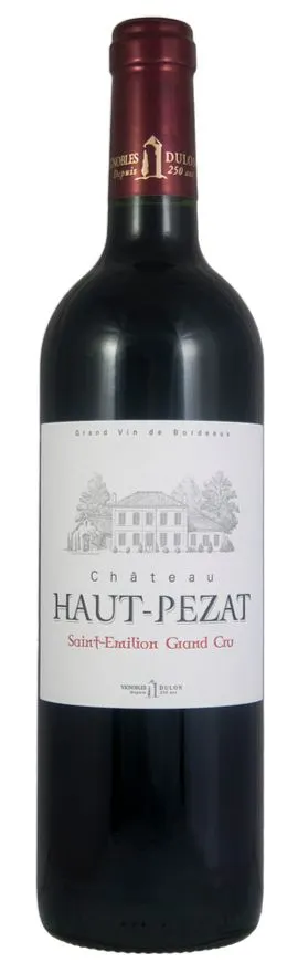 EARL DULON (SOULIGNAC) Château Haut Pezat, Rouge, 2018, Saint-Emilion grand cru. Image de la bouteille