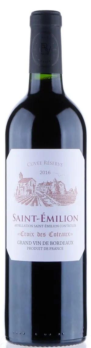 + BVC RHONE - Croix des Coteaux, Cuvée Réserve, Tinto, 2016, Saint-Emilion. Imagen de botella