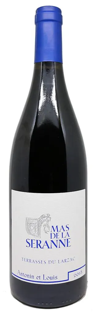Mas de la Seranne Antonin et Louis, Rot, 2018, Terrasses du Larzac. Flaschenabbildung