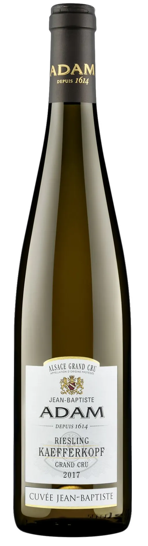 JEAN-BAPTIADAM Cuvee Jean-Baptiste, Blanco, 2017, Alsace grand cru Kaefferkopf. Imagen de botella