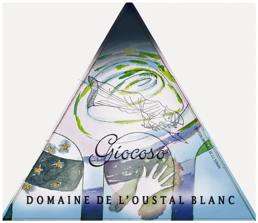 ISABEL FONQUERLE (LA LIVINIERE) Giocoso, Red, NV, Minervois. Front label