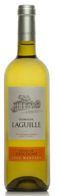 Domaine Laguille, Gros Manseng, Blanco, 2015, Côtes de Gascogne. Imagen de botella