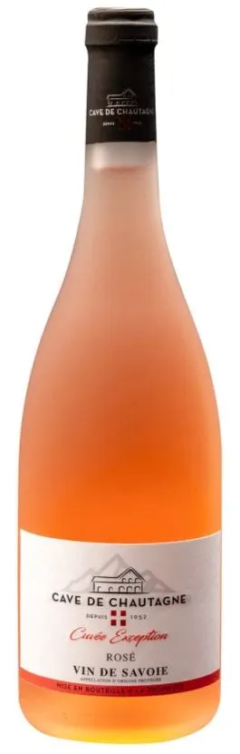 LE VIGNERON SAVOYARD SOCIETE COOPERATIVE AGRICOLE Cave De Chautagne, Cuvee Exception, Rosé, 2022, Vin de Savoie ou Savoie. Flaschenabbildung