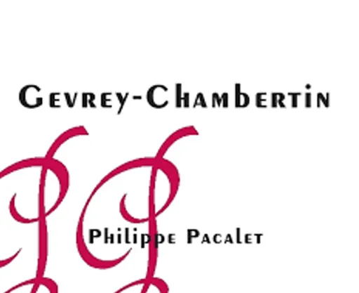 Philippe Pacalet, Red, 2018, Gevrey-Chambertin. Front label