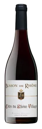 Les Grandes Serres, SA BLASON DU RHONE, Red, 2020, Côtes du Rhône Villages. Bottle image