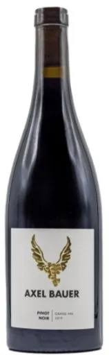 Axel Bauer, Pinot Noir Grand Vin, Tinto, 2019, Badischer Landwein. Imagen de botella