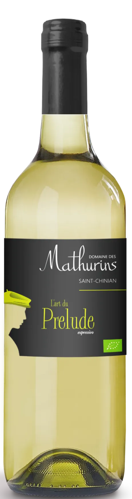 DOMAINE DES MATHURINS L’ART DU PRÉLUDE, White, 2020, Pays d'Hérault Coteaux de Fontcaude. Bottle image