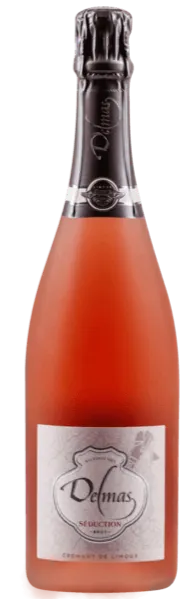 Domaine Delmas Séduction, Rosé, NV, Crémant de Limoux. Bottle image