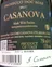 CASANOVA PROSECCO Casanova, Millesimato, Rosé, 2023, Prosecco. Back label