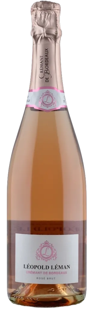 Ug Bordeaux Léopold Léman, Rosé, NV, Crémant de Bordeaux. Image de la bouteille