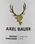 Axel Bauer, Weisser Burgunder Grand Vin, Blanco, 2019, Badischer Landwein. Etiqueta frontal